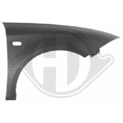Afbeelding van DIEDERICHS 7432006 Spatbord Rechts voor SEAT: Leon II Hatchback