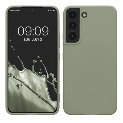 Afbeelding van kwmobile telefoonhoesje geschikt voor Samsung Galaxy S22 Hoesje smartphone Back cover in grijsgroen