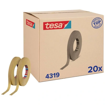 Afbeelding van tesa tesakrepp 4319 für Kurven 04319 00005 00 Maskeertape Lichtbruin (l x b) 50 m 15 mm 20 stuk(s)