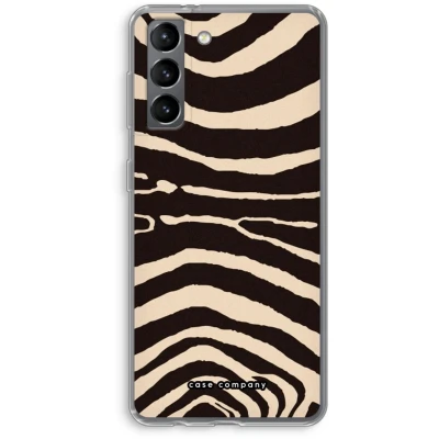 Afbeelding van Case Company® hoesje geschikt voor Samsung Galaxy S21 Arizona Zebra Soft Cover Telefoonhoesje Bescherming aan alle Kanten en Schermrand
