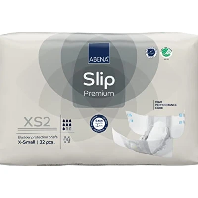 Afbeelding van ABENA Incontinentie Slip Premium XS2 Eendelig Verband ter Bescherming van Zwaar Urineverlies en (Dunne) Ontlasting Perfecte Aansluiting door Flexibele Sluitstrips 32 Stuks