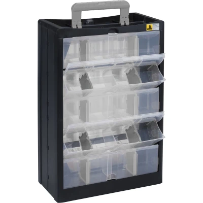 Afbeelding van Allit 466260 Opbergkast voor kleine onderdelen VarioPlus DrawBox C 40 (b x h d) 300 465 155 mm Zwart, Grijs 1 stuk(s)