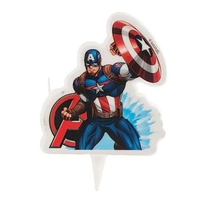 Image de bougie 2d captain america 75 cm 346185