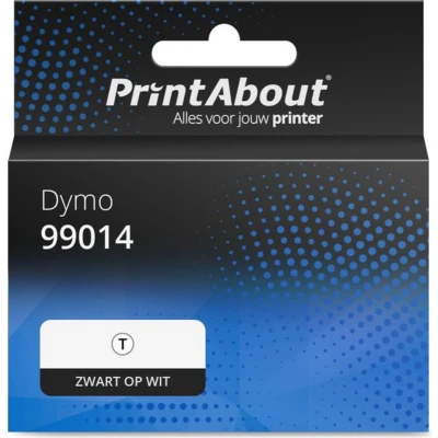 Afbeelding van Huismerk Dymo 99014 (S0722430) Etiket Zwart op wit (101 mm x 54 mm) 5 rollen