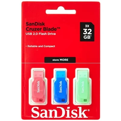 Afbeelding van Sandisk Usb stick Cruze Blade 32 Gb 3 Stuks