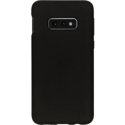 Afbeelding van Accezz Hoesje Geschikt voor Samsung Galaxy S10e Siliconen Liquid Silicone Backcover Zwart