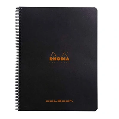Afbeelding van Rhodia notitieboek Dot A4+ (21x31,8 cm) Zwart