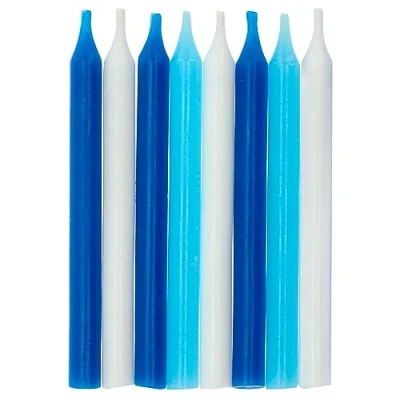 Afbeelding van Folat Kaarsjes blauw 6 cm (16 stuks)