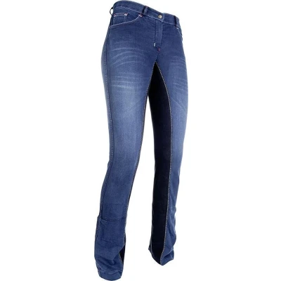 Afbeelding van HKM Jodhpur Rijbroek Summer Denim Jeans Blauw/Donkerblauw 46