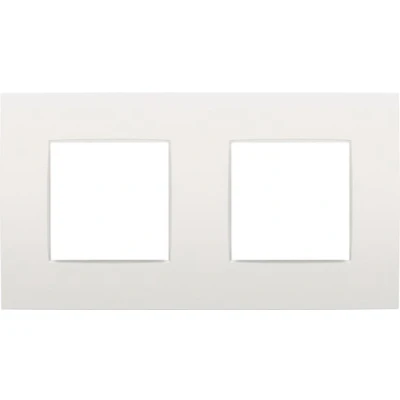 Afbeelding van Niko Tweevoudige horizontale afdekplaat, kleur Intense white