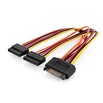 Afbeelding van Digitus Computer, Stroom Kabel [2x SATA stroombus 1x stroomstekker] 30.00 cm Bont