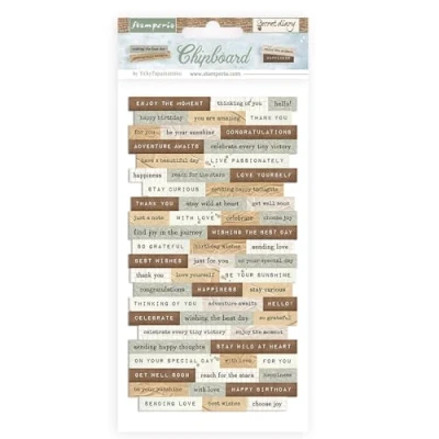 Afbeelding van Chipboard cm 15 x 30 Create Happiness Secret Diary
