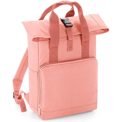 Afbeelding van Twin Handle Roll Top Backpack BagBase 11 Liter Blush Pink