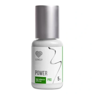 Afbeelding van LOVELY POWER wimperlijm (5 ml, kleur: ZWART) lijm medium snelle lijm, droogtijd: 2 seconden 6 weken hechting, zeer resistent, voor wimperverlenging, extensie