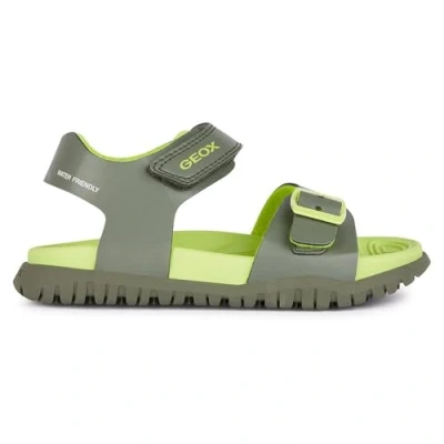 Afbeelding van Geox J Fusbetto BO Sandales pour garçon, Military Lime, 28 EU