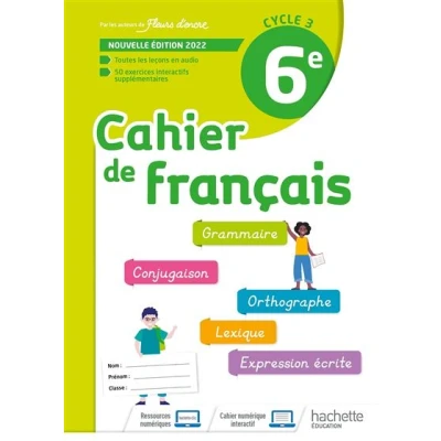 Image de cahier de Français cycle 3/6e d&#039;activités