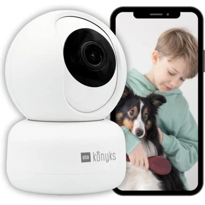 Afbeelding van Bewakingscamera KONYKS CAMINI 2 Binnen Gemotoriseerd Wifi Bewegingsdetectie
