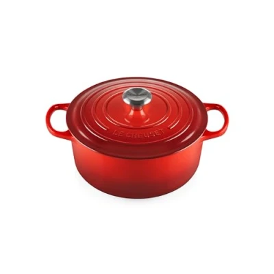 Image de Le Creuset Signature Casserole avec couverture 26 cm 5.3 L rond cerise