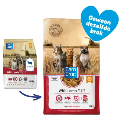 Afbeelding van Carocroc With Lamb Kattenvoer 400 g
