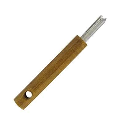 Afbeelding van Fackelmann 30382 lipje, hout, roestvrij staal, bruin, 16 x 2,1 cm
