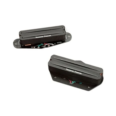 Image de Accessoires Guitares Seymour Duncan Sthr 1S Kit Hot Rails Tele Noir Doubles / Humbuckers