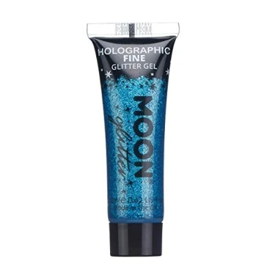 Afbeelding van Moon Creations Glitter Holographic Fine Gel Make up Blauw