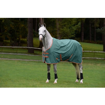 Image de Weatherbeeta Couverture d&#039;Hiver Comfitec Tyro Standard Neck Lite Plus Green/Burnt Orange/White 135/185