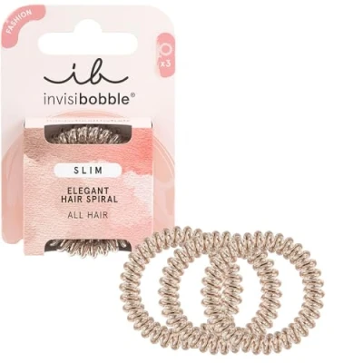 Afbeelding van Invisibobble SLIM Bronze And Beads Haibu by Kapperskorting.com