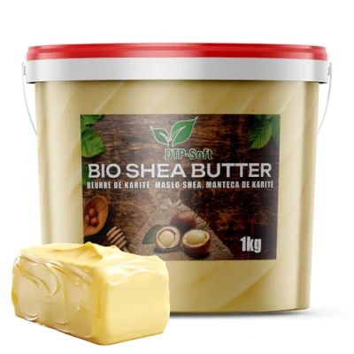 Afbeelding van Hoogwaardige biologische sheaboter emmer, ongeraffineerd, 1000 g, handgekneed, vegan top (1 kg)