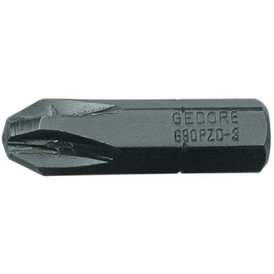 Image de Lot de 10 embouts vissage 1/4 vis Pozidriv 690PZD Gedore