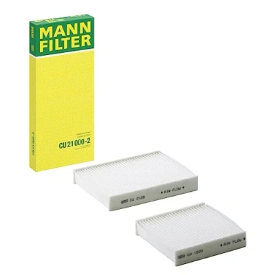 Afbeelding van Mann Filter CU 21000 2 Originele binnenluchtfilter (2 stuks) voor auto&#039;s