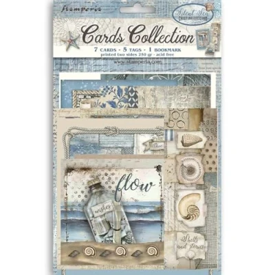 Afbeelding van Stamperia Silent Sea Cards Collection (SBCARD29)