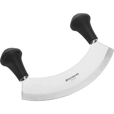 Afbeelding van Westmark Hakmolen/kruidenmes en pizzasnijder met 1 mes, lengte: 17 cm, roestvrij staal/kunststof, zilver/zwart, 12932270
