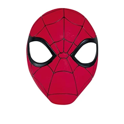 Image de rubie&#039;s Marvel Officiel SPIDER MAN Masque Super Shallow pour Enfants Taille Unique en Plastique avec Attache Elastique