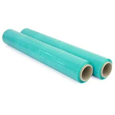 Afbeelding van OFITURIA Verpakkingsfolie 50 cm breed en tot 300 meter lang uittrekbaar handmatige elastische folierol voor industriële verpakkingen, groen 2
