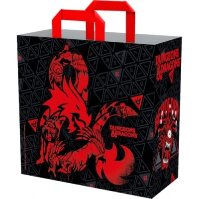 Afbeelding van Konix Dungeons &amp; Dragons Sac cabas 40 x 45 20 cm Matière recyclée Motif Monsters Noir et rouge