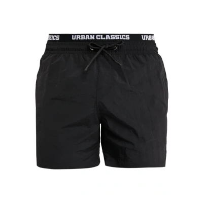 Afbeelding van Urban Classics TWO IN ONE SWIM Zwemshorts, Heren, Maat: Large, Black/white