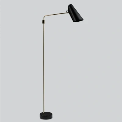 Afbeelding van Northern Birdy Swing vloerlamp zwart messing