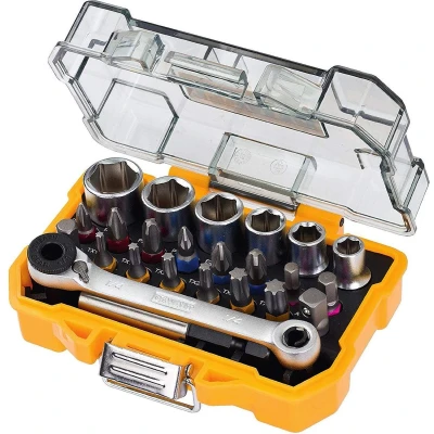 Afbeelding van DT71516 QZ 24 delige bit en doppenset met ratel