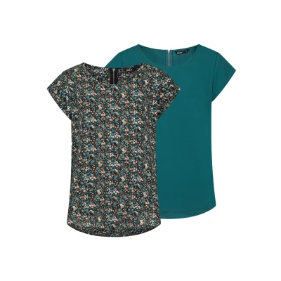 Afbeelding van ONLY ONLVIC LIFE S/S MIX TOP 2PK PTM Meisjes Blouses