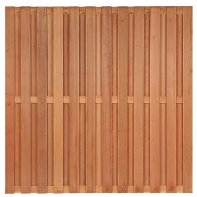 Afbeelding van Tuinscherm hardhout 180x180cm 26 planks (23+3)