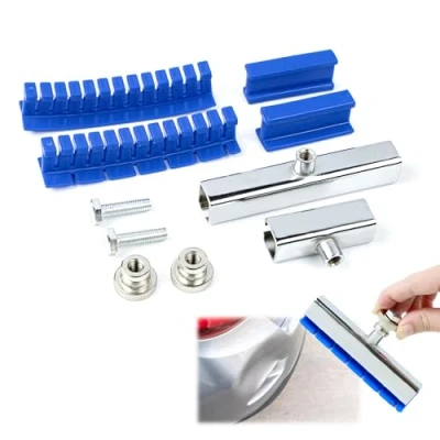 Afbeelding van xtemtoamz Hobbelreparatieset, tirabolli carrosserie, professionele auto levabolli set, carrosserietrekking, voor reparatie van deuken voertuigen, blauw, 6 stuks