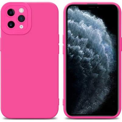 Afbeelding van Cadorabo Hoesje geschikt voor Apple iPhone 11 PRO MAX in Fluid HOTPINK Beschermhoes gemaakt van flexibel TPU silicone Cover Case