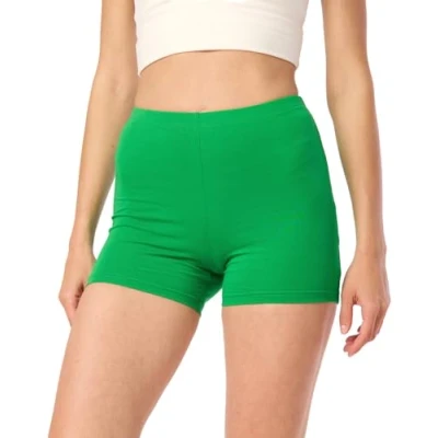Afbeelding van Merry Style MS MS10 392 LE Dames Leggings Sport Vrijetijdsbroek Hotpants Shorts Boxershorts Kort Katoen Groen XS
