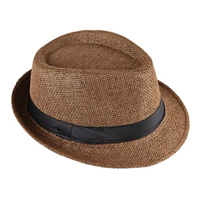 Afbeelding van Miobo Chapeau de Paille, Fedora Polyvalent, Design Trilby, Protection Solaire
