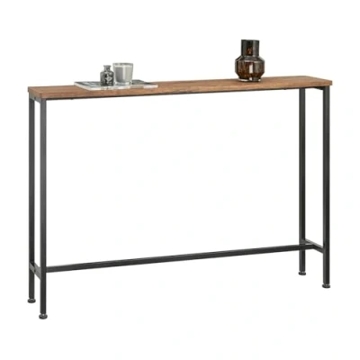 Afbeelding van SoBuy FSB19 XL N Console tafel Bijzettafel Eindtafel Instaptafel IJzeren frame en 4 poten B 120 cm x D 20 H 80cm