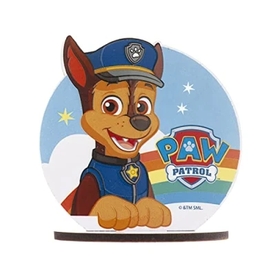 Afbeelding van Dekora Cake Topper voor gebak Paw Patrol Chase Afmetingen: 12x12,5 cm