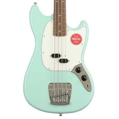 Afbeelding van Squier Classic Vibe &#039;60s Mustang Bass IL Surf Green Elektrische basgitaar