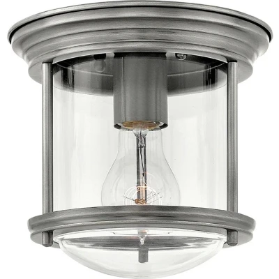 Afbeelding van Hinkley LED Plafond Badkamerlamp Hadrian 1X E27 Max 60W IP44 Dimbaar Antique Nickel