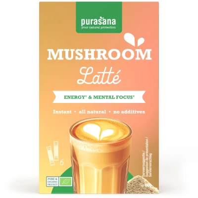 Afbeelding van Purasana Instant Mushroom Latte 60GR